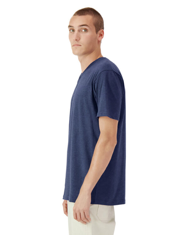 American Apparel Unisex CVC Henley Tee | 2004CVC - Image 3