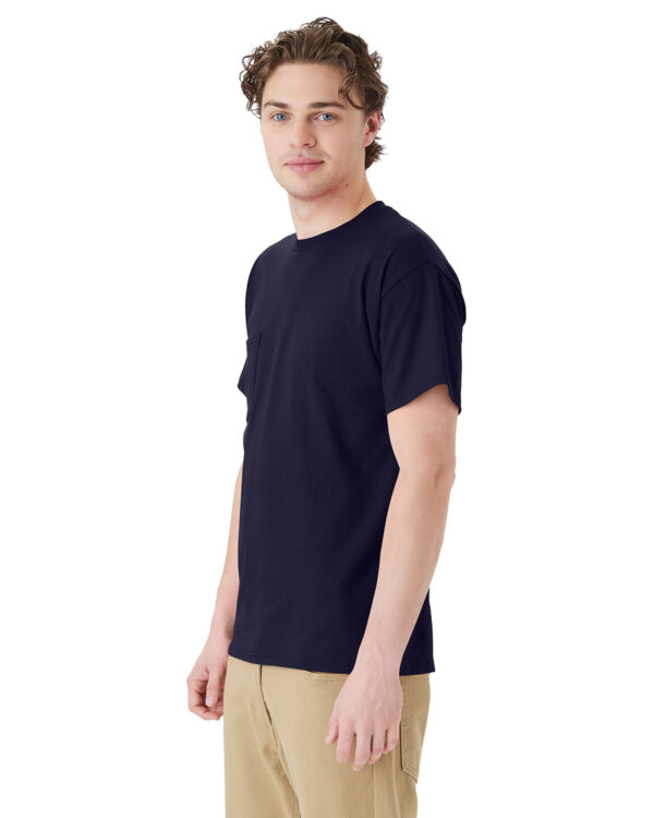 Hanes Unisex Essential Pocket Tee | 5290P - Image 2