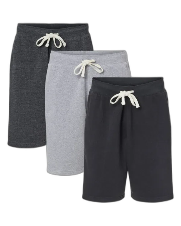 J America 3-Pack Unisex Triblend Fleece Short | 8855JA/L3