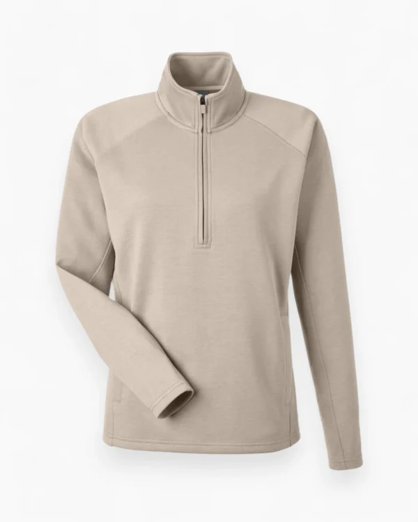 J America Ladies Apex Fleece Quarter-Zip Pullover | 8754JA